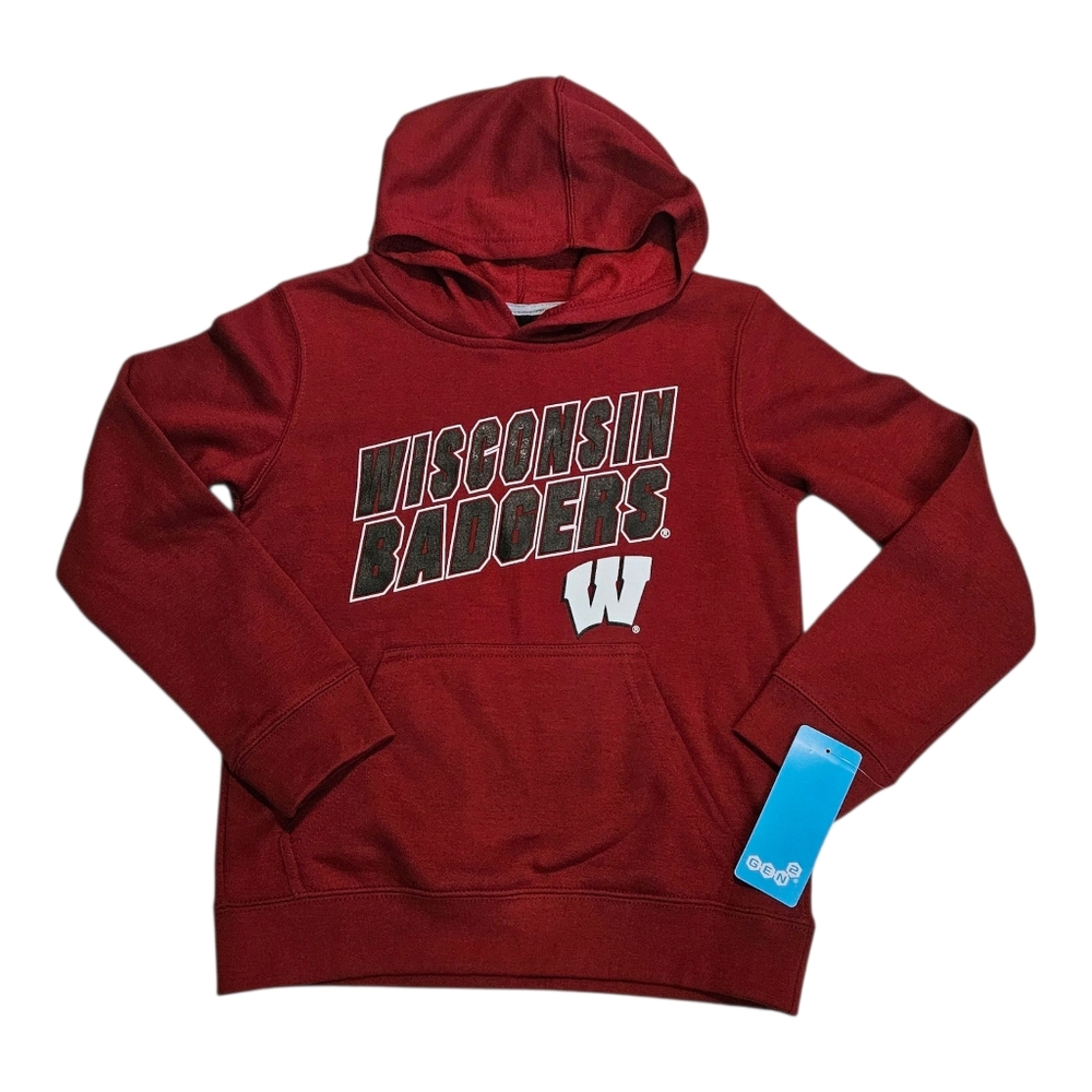 Gen2 Wisconsin Badgers Hoodie NEW NWT Youth S/8 UW-Madison